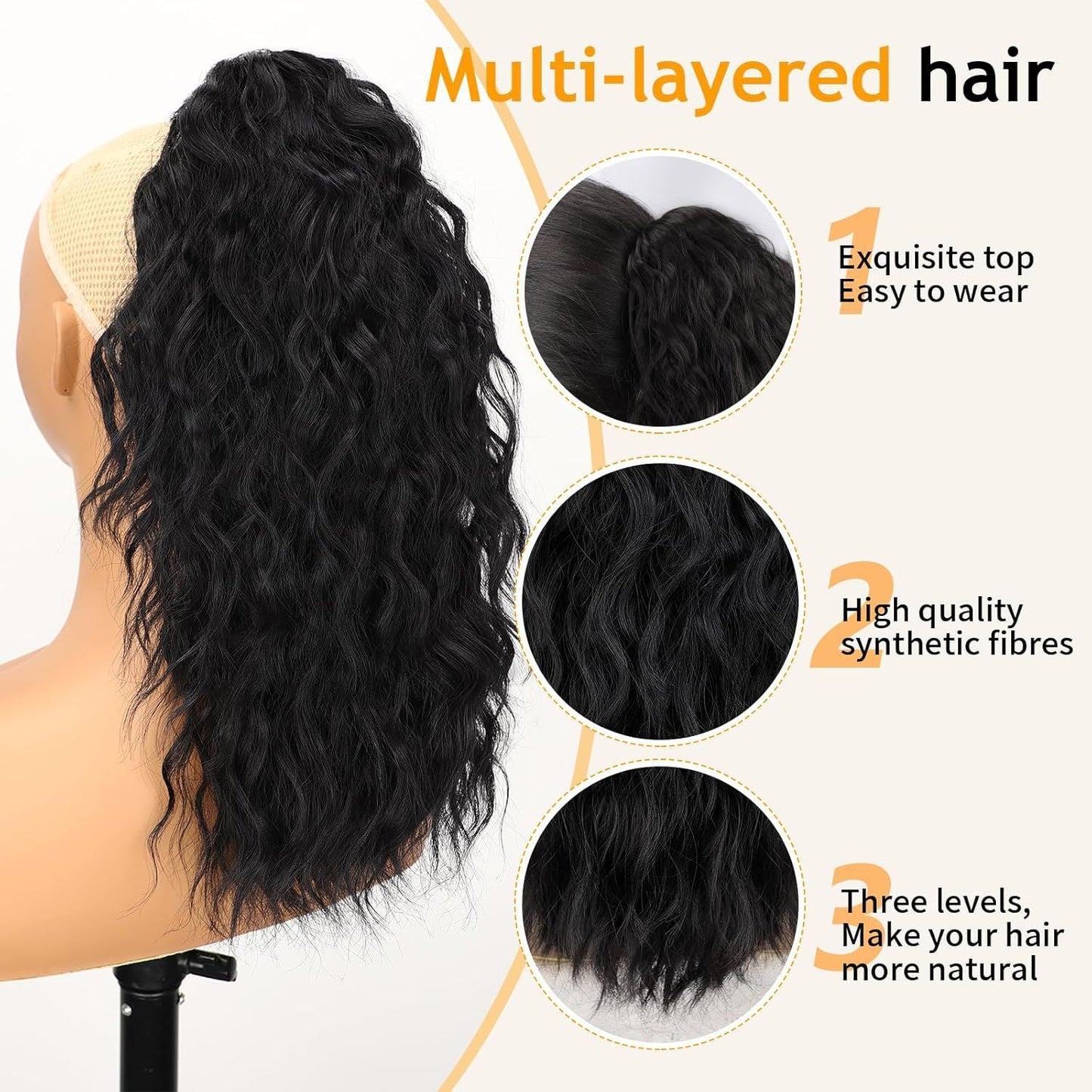 StyleSparkz 18" Curly Pony Tail Hair Extension