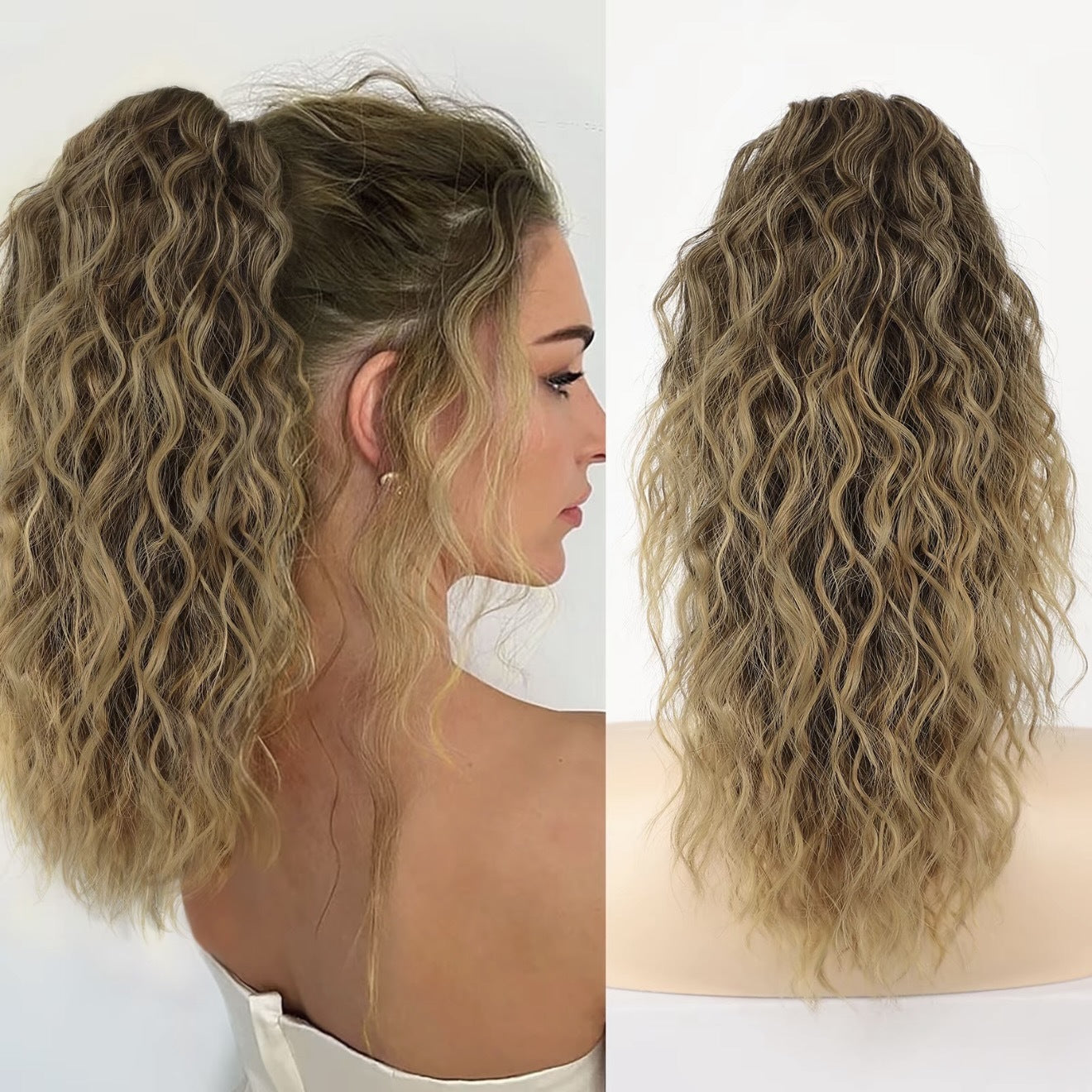 StyleSparkz 18" Curly Pony Tail Hair Extension