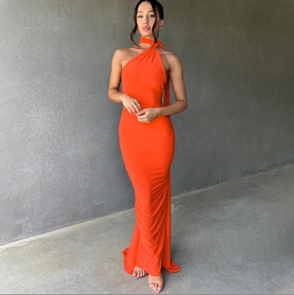 Swanveil Milk Silk Dress