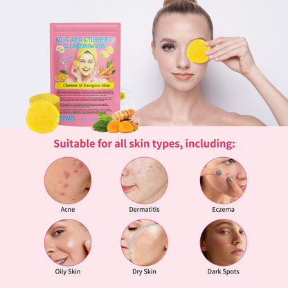 Stylesparkz Kojic Acid & Tumeric Cleansing Pads