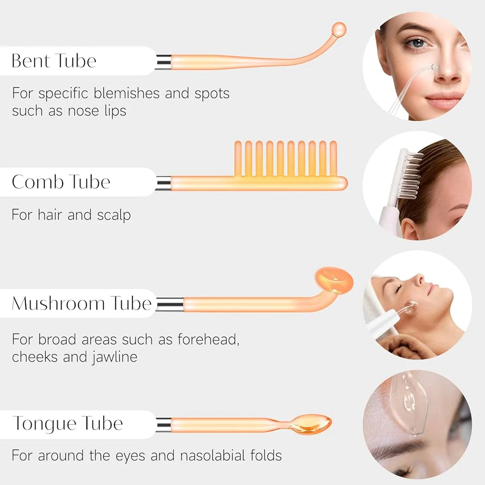 StyleSparkz Professional Grade Electrotherapy Beauty Wand 6pc Set