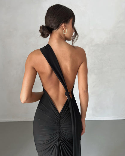 Swanveil Milk Silk Dress