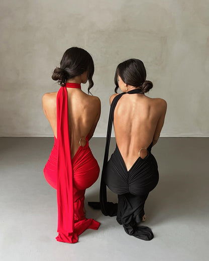 Swanveil Milk Silk Dress