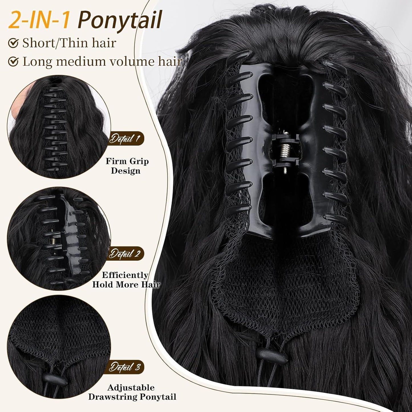 StyleSparkz 18" Curly Pony Tail Hair Extension