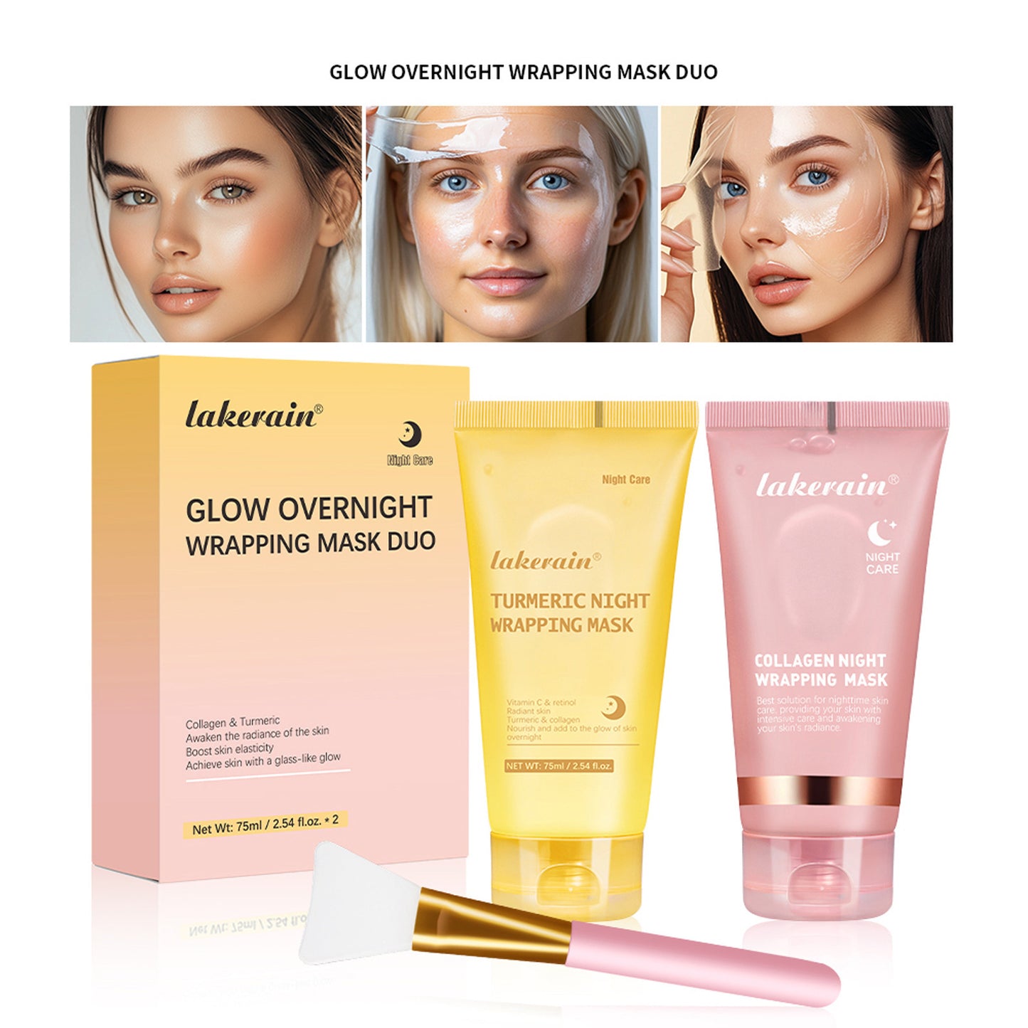 GLOW Overnight Wrapping Mask DUO